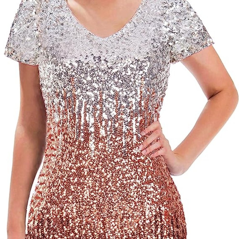 Beautiful Ombre Sequin Dress